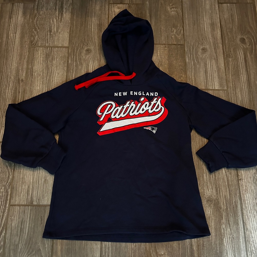 Fanatics New England Patriots Hoodie Navy Red Womens Medium NFL Football
